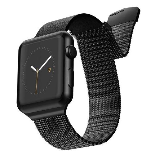 Hybrid Mesh Band for 42/44mm Apple Watch Leather & Stainless Steel