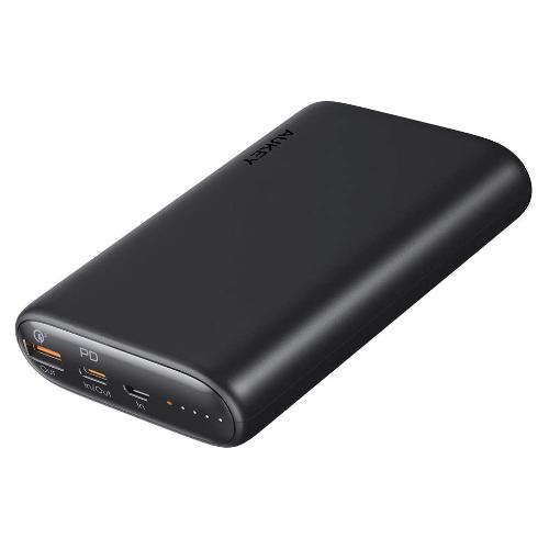 Micro USB + Lightning Batterie Portable pour Phone X/ 8/ Plus/ 7/ 6s Téléphone Portable Power Bank 2 Ports Entrée Tablette etc. AUKEY Batterie Externe 20000mAh 